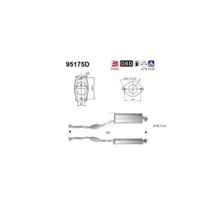 AS 95175D Catalyseur