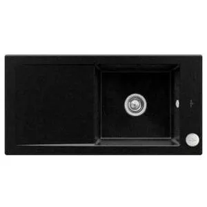 V&B; Évier affleurant Timeline 60 Flat avec garniture vidage, commande excentrique, chromite ; Vill…