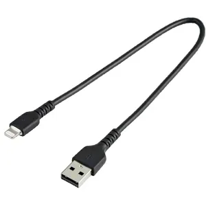 StarTech.com Câble USB-A vers Lightning Noir Robuste 30cm - Câble de Charge/Synchronisation de Type…