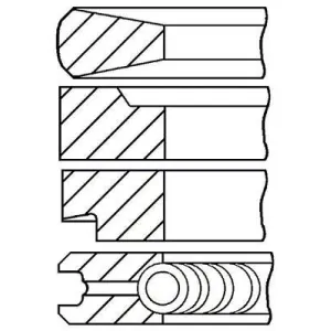 GOETZE Jeu de segments de pistons (Ref: 08-100100-00)
