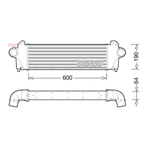 DENSO Intercooler, échangeur pour IVECO: Daily (Ref: DIT12005)