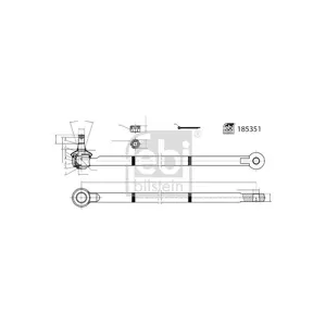 FEBI BILSTEIN Barre de direction pour SUZUKI: Samuraï (Ref: 185351)