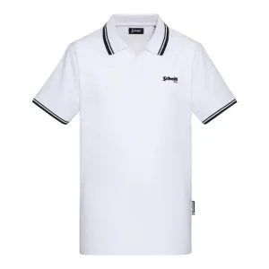 Polo Blanc Homme Schott PSWILL2
