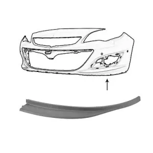 VAN WEZEL Spoiler pour OPEL: Astra (Ref: 3753502)