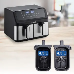 Friteuse À Air Eldom Ideal 4,5l 2000w Noir
