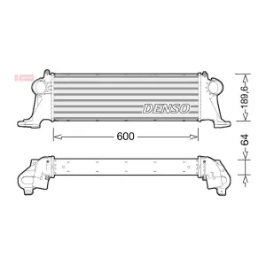 DENSO Intercooler, échangeur pour IVECO: Daily (Ref: DIT12004)