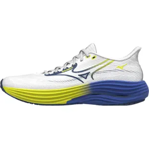 Chaussures Mizuno Wave Rider 29 Blanc Bleu SS26, Taille 44 - EUR