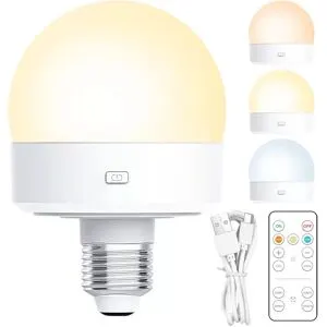 INF Lampe LED rechargeable avec télécommande, pack de 2 Magnétique