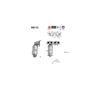 AS Catalyseur pour TOYOTA: Yaris (Ref: 95113)