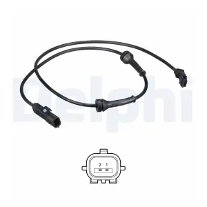 DELPHI Capteur ABS pour RENAULT: Mégane, Scénic (Ref: SS20573)