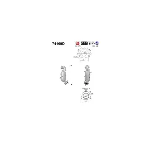 AS 74169D Catalyseur