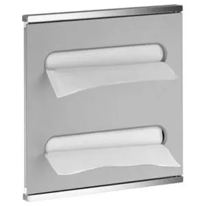 Keuco module vasque 2 Plan Integral charnière gauche, chromé / laqué blanc