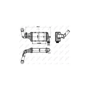NRF B.V. Intercooler, échangeur (Ref: 30428)