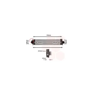 VAN WEZEL Intercooler, échangeur pour FORD: Mondeo (Ref: 18014711)