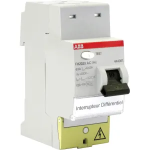 Interrupteur différentiel 30Ma Type AC - ABB - 63