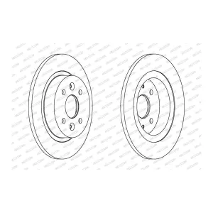 FERODO DDF1600 Disque de frein