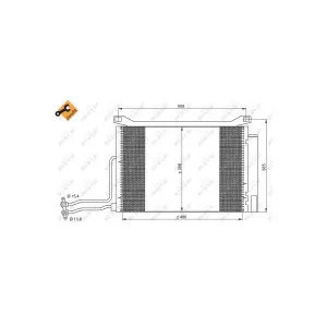 NRF B.V. Condenseur, climatisation pour MINI: MINI (Ref: 35787)