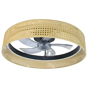 Ventilateur Plafonnier Cecotec Moderne Éclairage Led 6 Vitesses