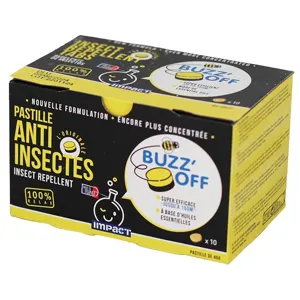 Pastille anti-insectes Impact BUZZ'OFF