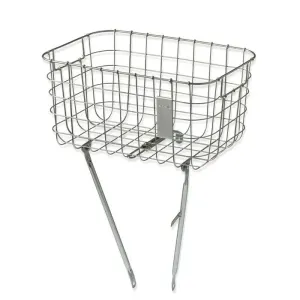 Panier de vélo avant Basil Robin Argent