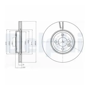 DELPHI Disques de frein pour MINI: MINI (Ref: BG4184)