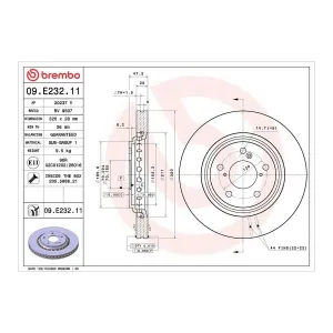 Disque De Frein Brembo 09.e232.