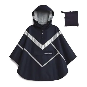 Poncho Taille L- Bleu TNB