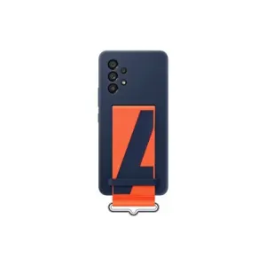 Coque A53 Silicone avec Laniere bleu