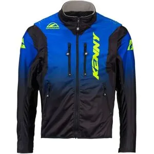 Veste Kenny Softshell Enduro Bleu Jaune Fluo