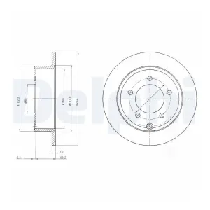 DELPHI Disques de frein (Ref: BG4179)