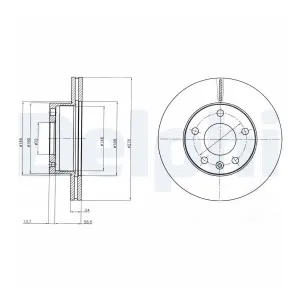 DELPHI Disques de frein pour LDV: Maxus (Ref: BG4022)