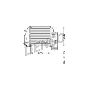 DENSO Intercooler, échangeur pour AUDI: A6 (Ref: DIT02024)