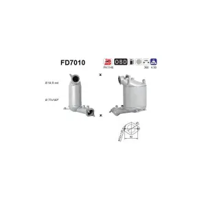 AS FD7010 Filtre à particules