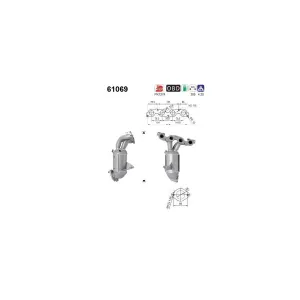 Catalyseur As 61069 Hyundai
