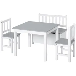 Ensemble Table Chaises Enfant, 4 Pièces