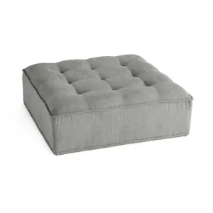 Marisol - pouf modulable - velours texturé - gris