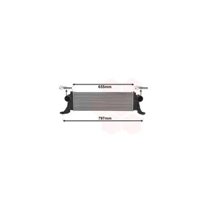 VAN WEZEL Intercooler, échangeur pour IVECO: Daily (Ref: 28004132)