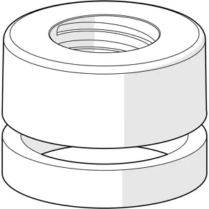 Hansa rosace complète compacte chrome 59913432