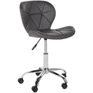 Chaise De Bureau Valetta Cuir Pu Gris Graphite