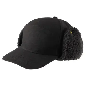 Bonnet Lumberjacket Wintercap - Noir