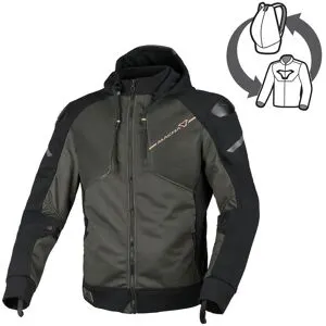 Blouson Macna Brero Vert Noir - Blouson Moto MACNA