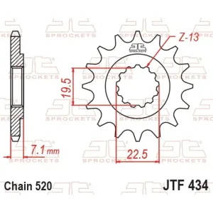 JTSPROCKETS JTF434.14 Pignons à chaîne
