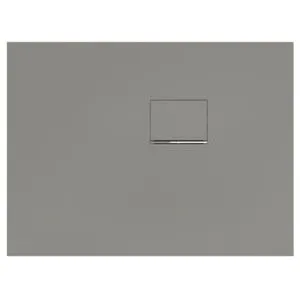 V&B; Bac à douche Squaro Infinity 100x75x4cm, gris, angle, installation contre mur droite ; Villero…
