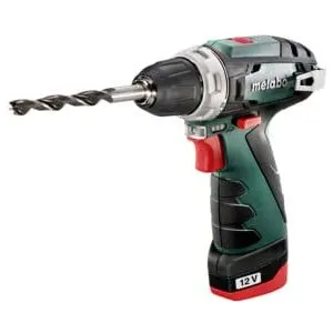 Perceuse sans fil Metabo PowerMaxx BS Mallette plastique Basic ; 10.8V 2x2Ah Li-Ion + LC 40 (600080…