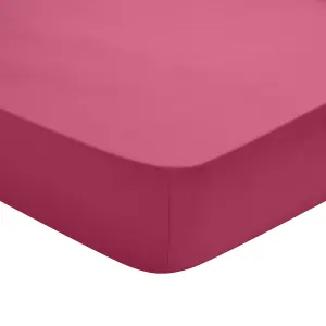 Drap housse studio coton fuschia