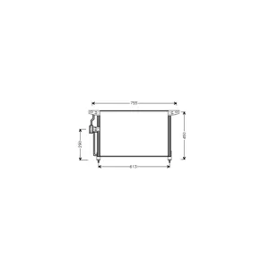 VAN WEZEL Condenseur, climatisation pour OPEL: Omega (Ref: 37005228)