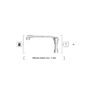 MAGNETI MARELLI 941285150872 Kit de câbles d'allumage