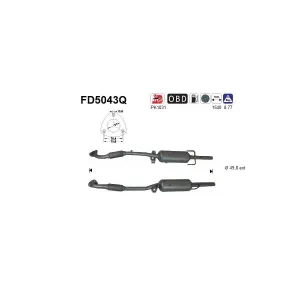 AS FD5043Q Filtre à particules