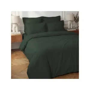 Housse de couette en percale coton SOFT PERCALE - Eucalyptus - 240x220 cm