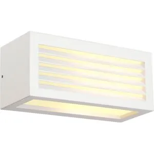 Box-l E27 Applique, Carrée, Blanc, E27, Max. 18w